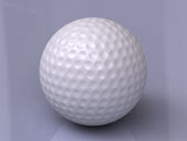 golf ball golfball 3d mesh object cinema 4D c4D model cinema4d